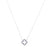 Colar Prata 925 Trevo Vazado Feminino Zircônia Cristal 45cm