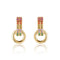 Brinco Laura com Aro Zircônia Gold 18K
