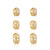 Brinco Trio Argola Amor Zircônia Gold 18K