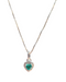 Colar Prata 925 Pingente Coração Feminino Delicado Zircônias